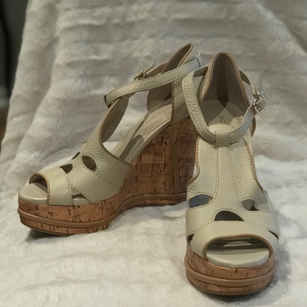 BCBGeneration Carete Leather Platform Heels - 9B